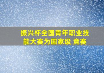 振兴杯全国青年职业技能大赛为国家级 竞赛